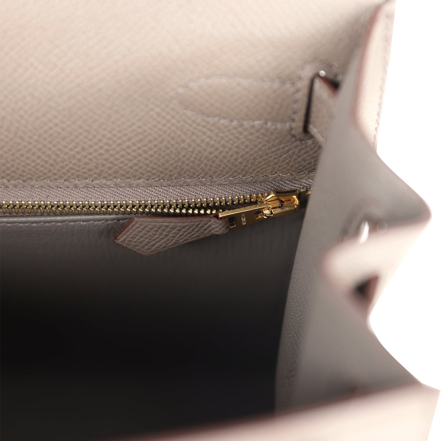 Hermes Kelly Sellier 28 Etain Epsom Gold Hardware