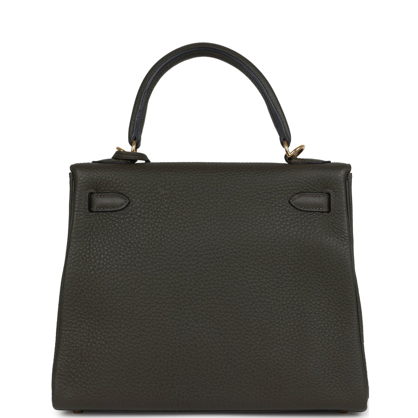 Hermes Kelly Retourne 25 Vert De Gris Togo Gold Hardware
