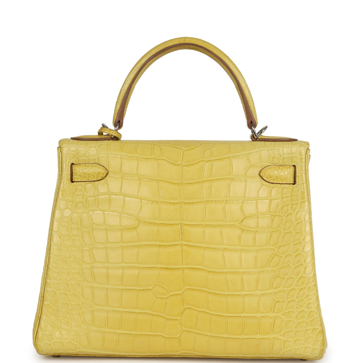 Hermes Kelly Retourne 28 Mimosa Matte Alligator Mississippiensis Palladium Hardware