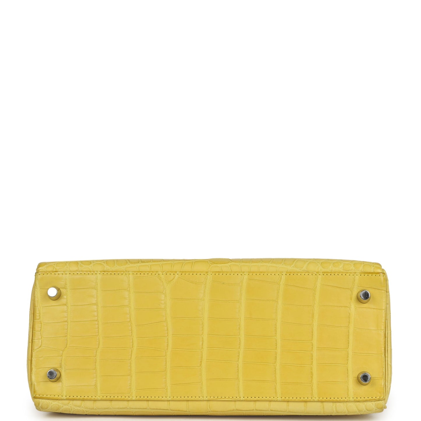 Hermes Kelly Retourne 28 Mimosa Matte Alligator Mississippiensis Palladium Hardware
