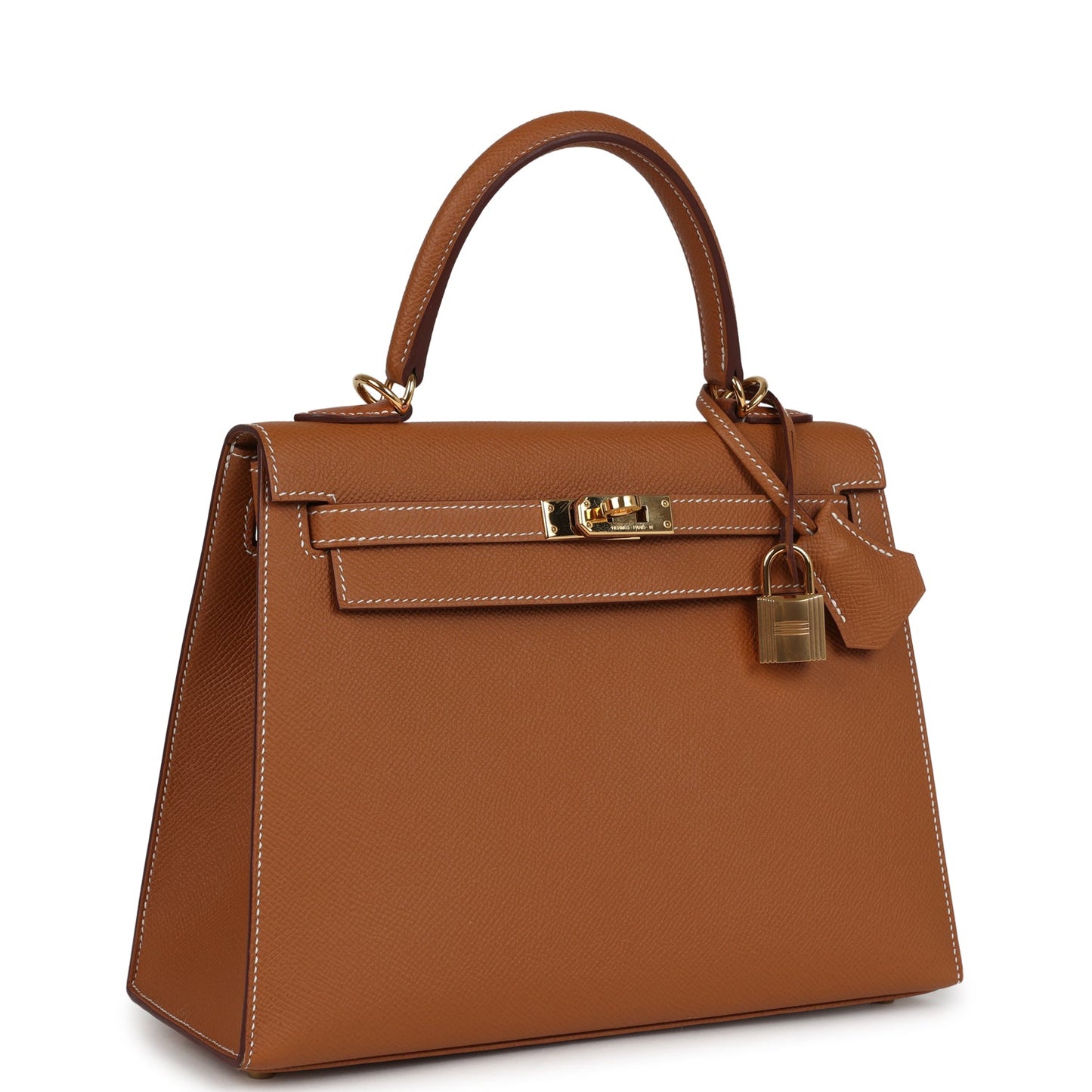 Hermes Kelly Sellier 25 Gold Epsom Gold Hardware