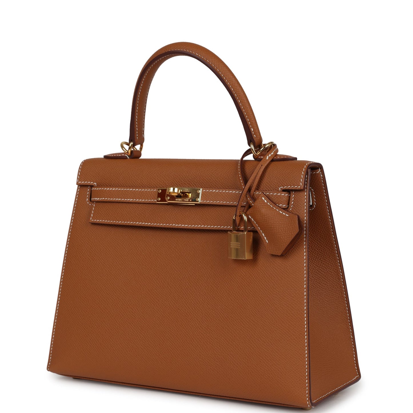 Hermes Kelly Sellier 25 Gold Epsom Gold Hardware