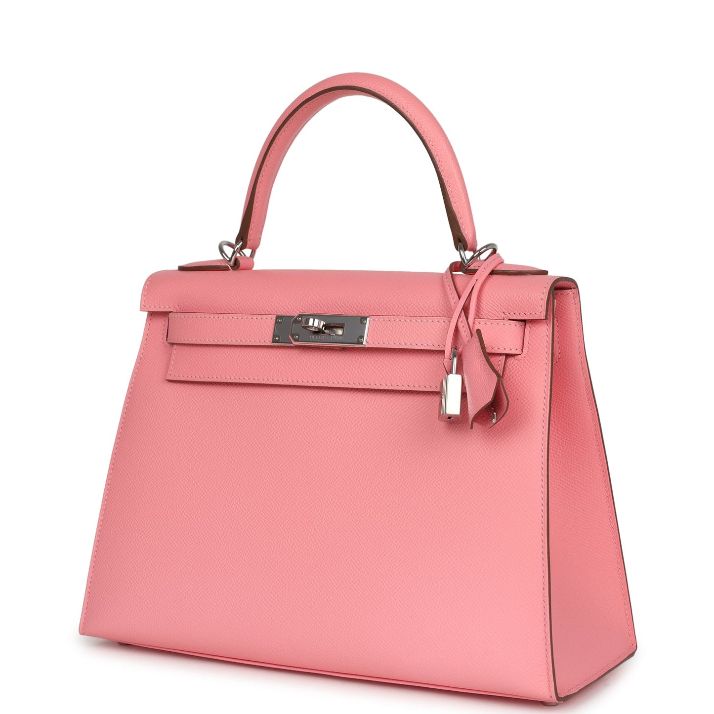 Hermes Kelly Sellier 28 Rose Confetti Epsom Palladium Hardware