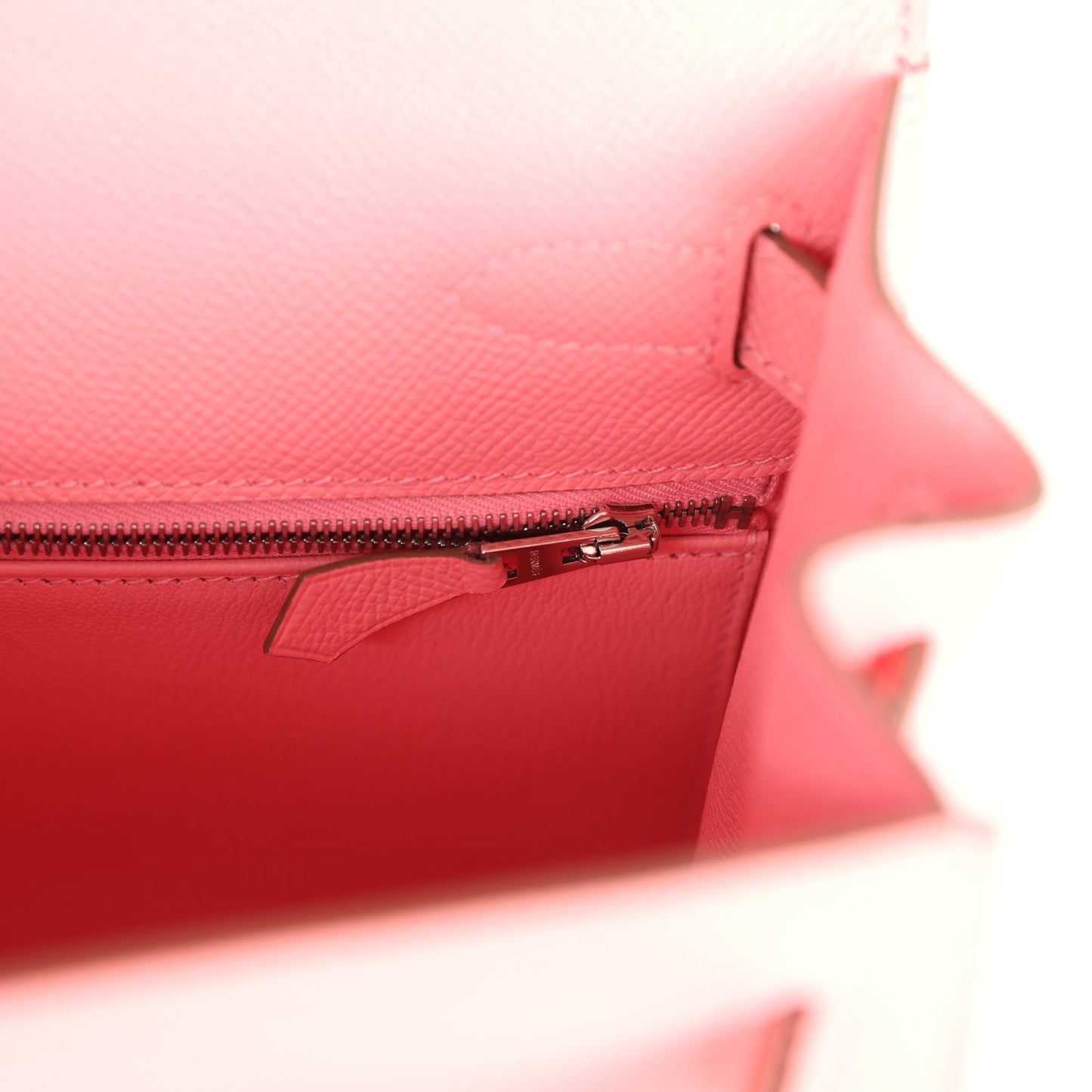 Hermes Kelly Sellier 28 Rose Confetti Epsom Palladium Hardware