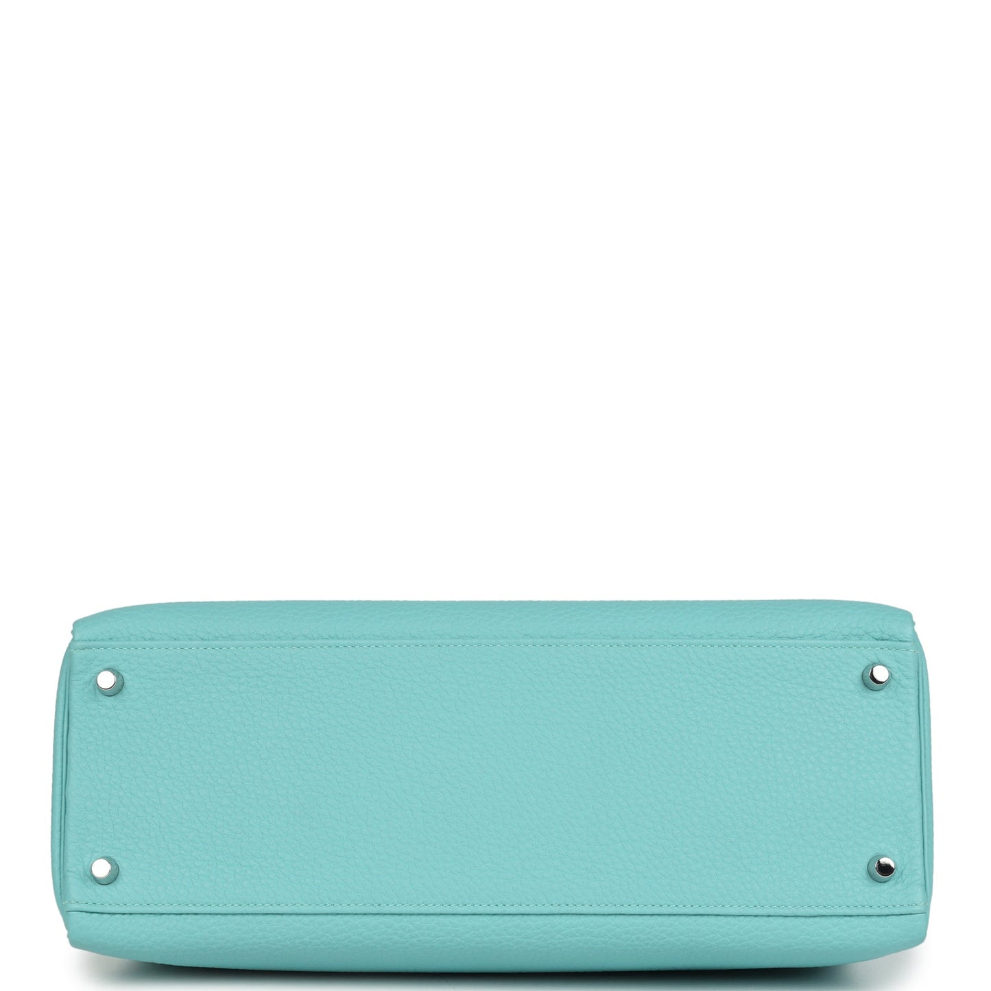 Hermes Kelly Retourne 35 Bleu Atoll Clemence Palladium Hardware
