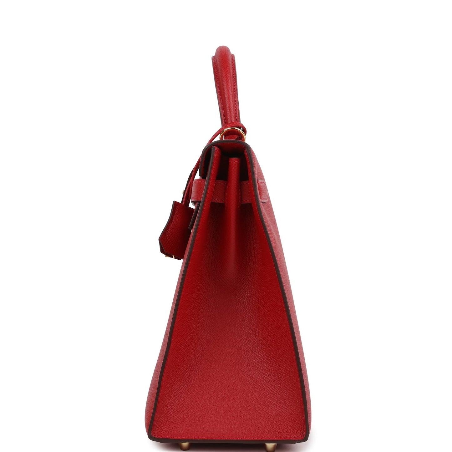 Hermes Kelly Sellier 32 Rouge Casaque Epsom Gold Hardware
