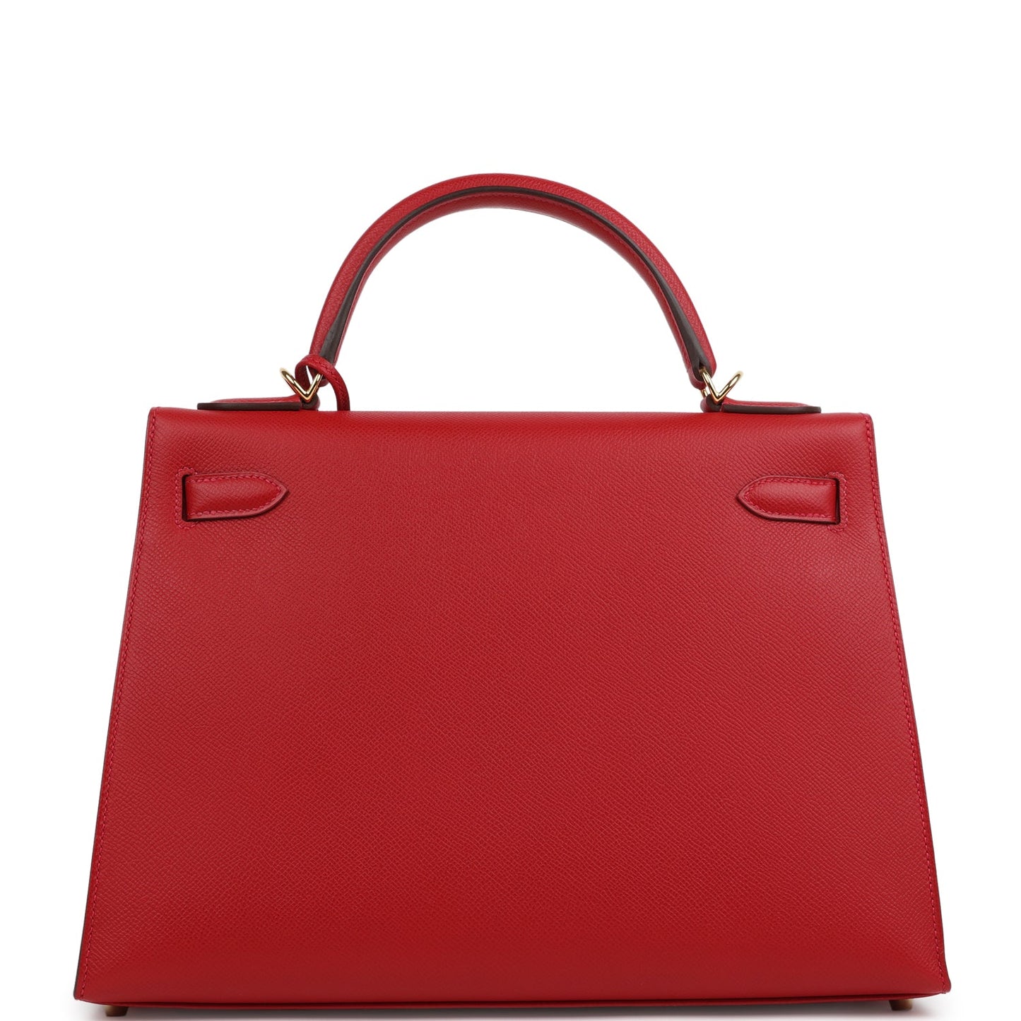Hermes Kelly Sellier 32 Rouge Casaque Epsom Gold Hardware