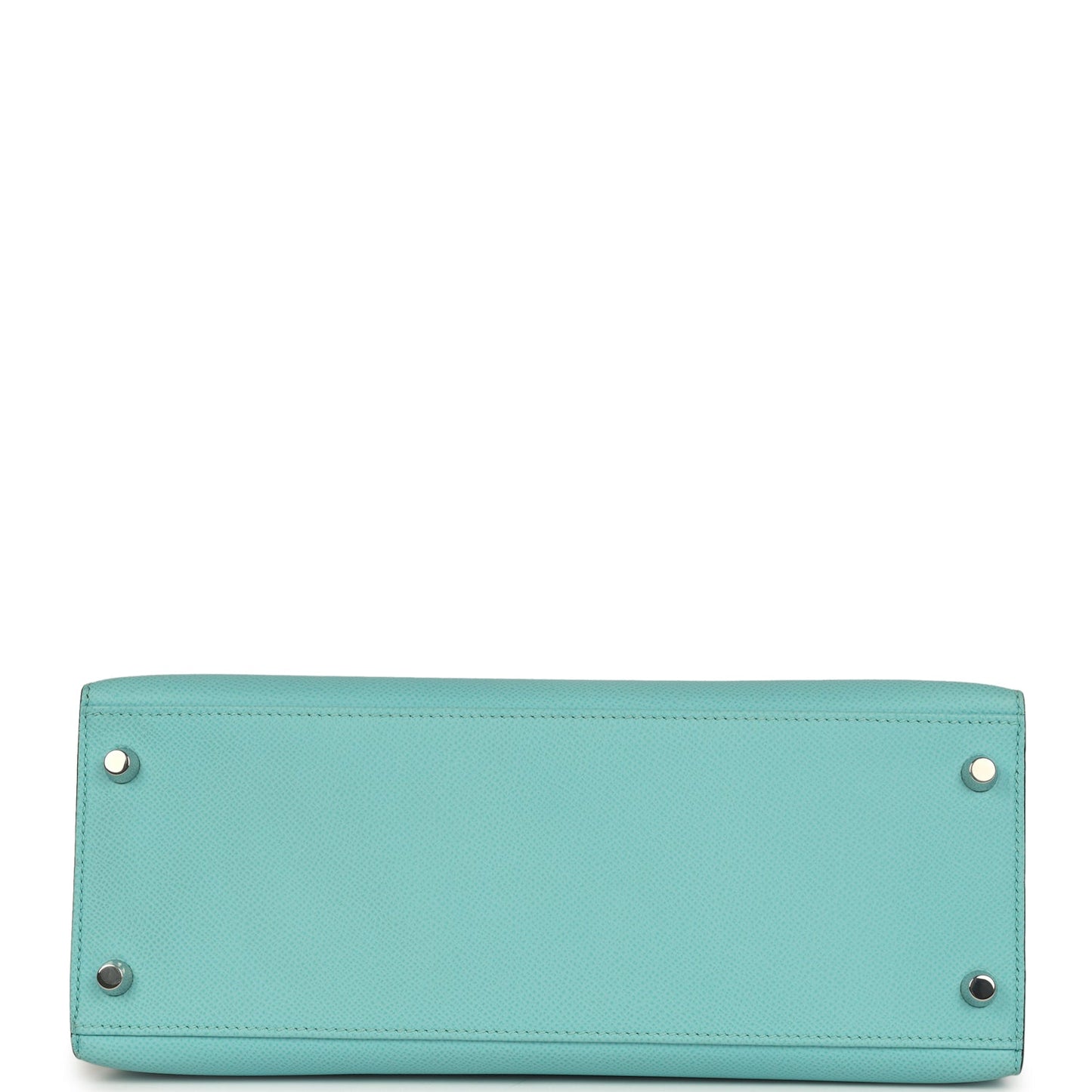 Hermes Kelly Sellier 28 Bleu Atoll Epsom Palladium Hardware