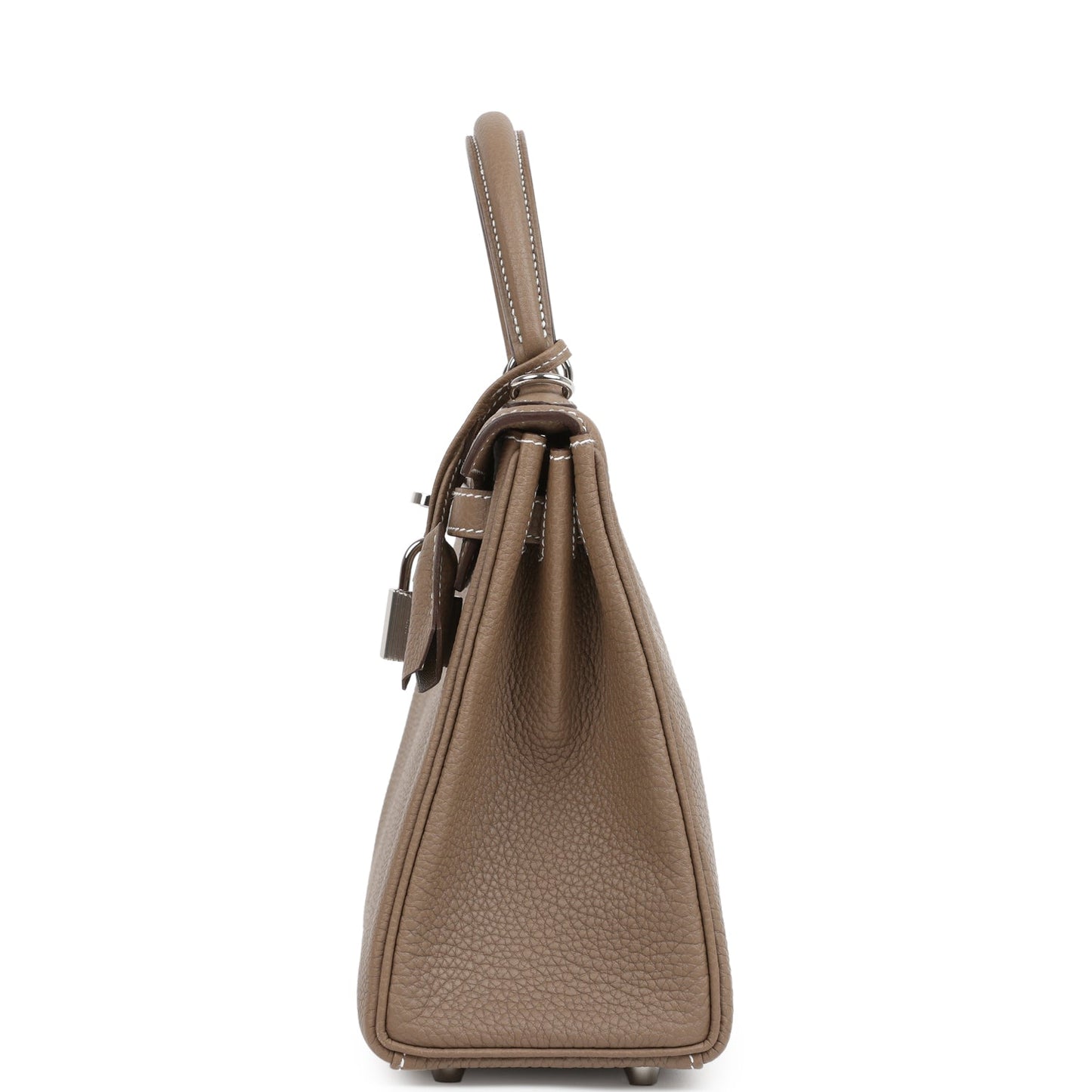 Hermes Kelly Retourne 25 Etoupe Togo Palladium Hardware