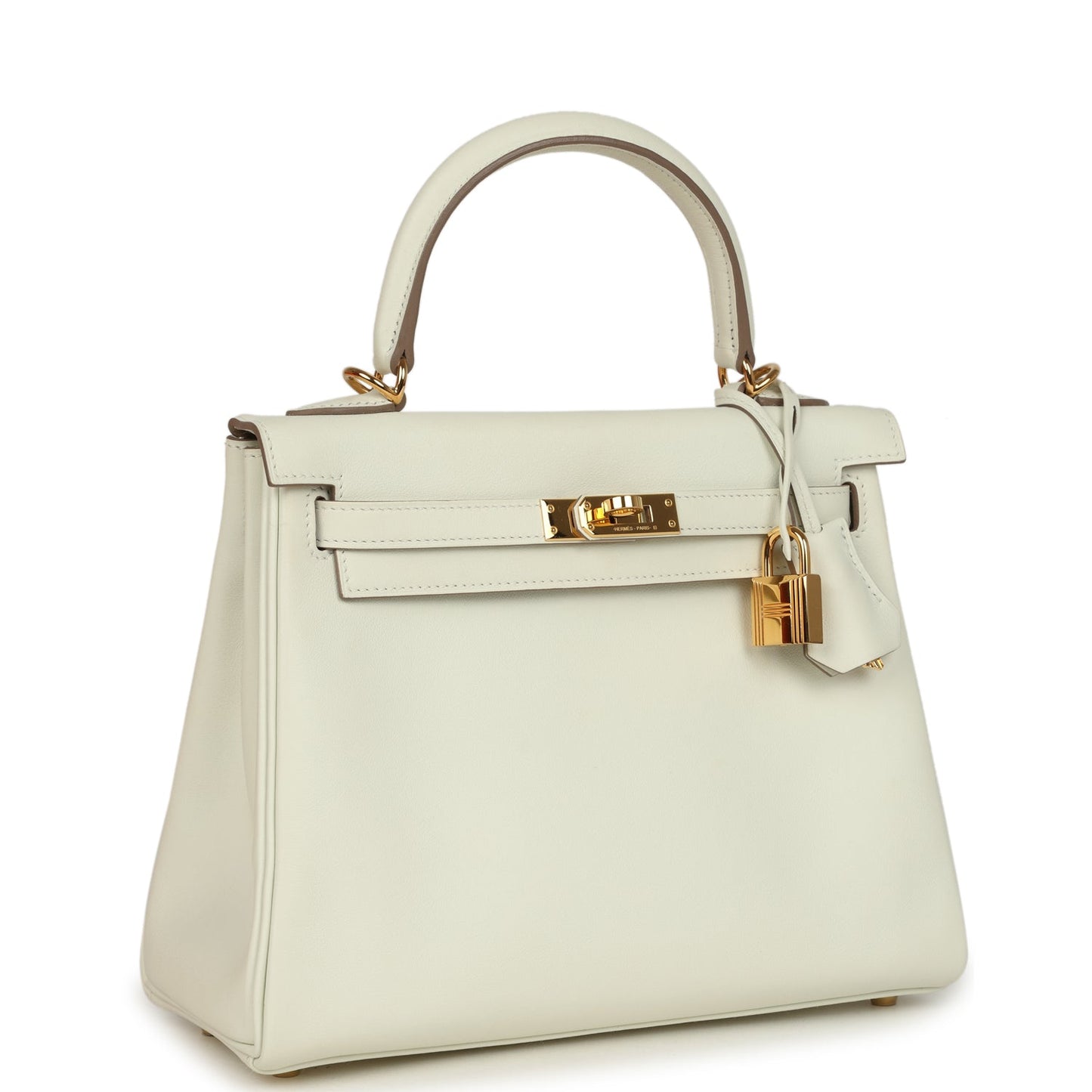 Hermes Kelly Retourne 25 Mushroom Swift Gold Hardware