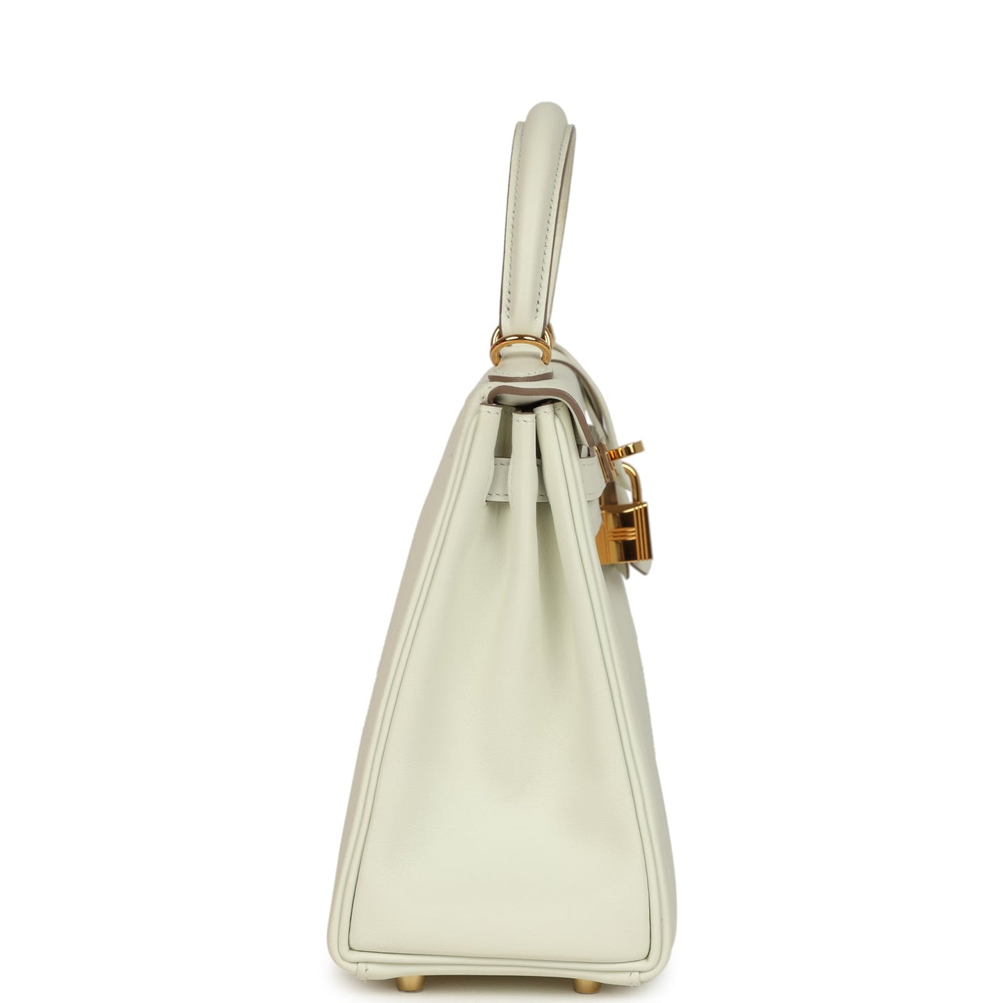 Hermes Kelly Retourne 25 Mushroom Swift Gold Hardware