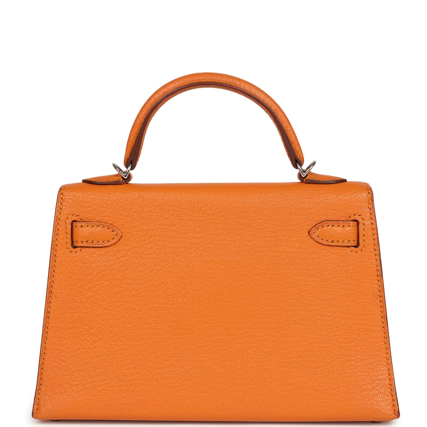 Hermes Kelly Sellier 20 Apricot Chevre Mysore Palladium Hardware