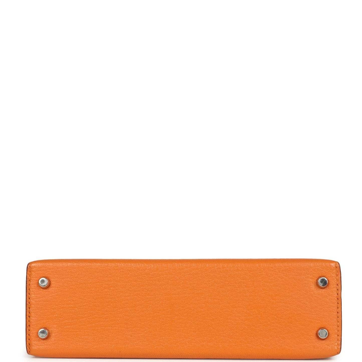 Hermes Kelly Sellier 20 Apricot Chevre Mysore Palladium Hardware