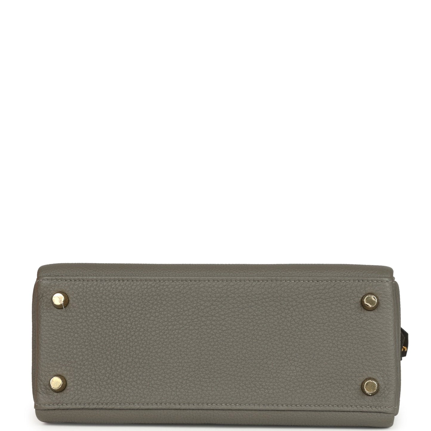 Hermes Kelly Retourne 25 Gris Meyer Togo Gold Hardware
