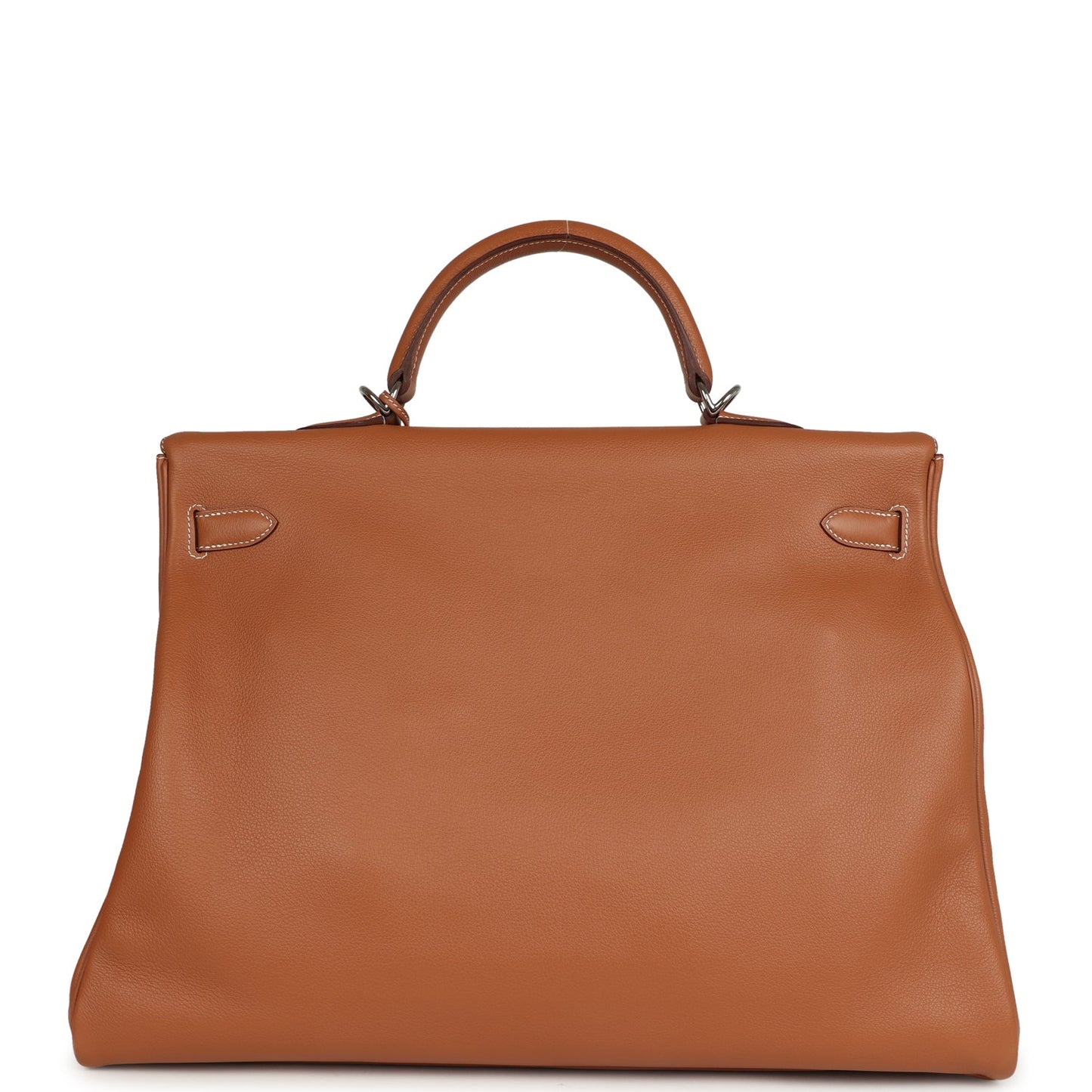 Hermes Kelly Voyage 50 Gold Evercolor Palladium Hardware