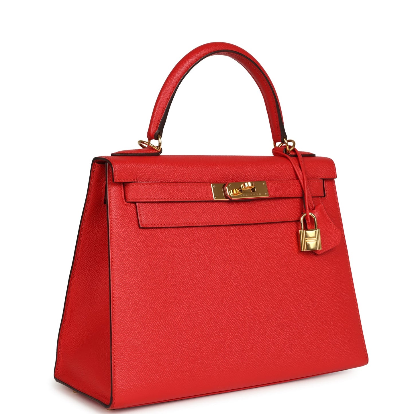 Hermes Kelly Sellier 28 Rouge Tomate Epsom Gold Hardware