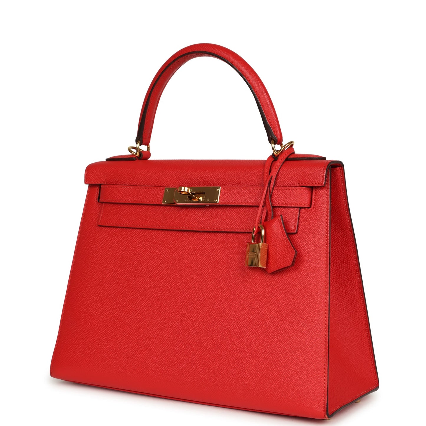 Hermes Kelly Sellier 28 Rouge Tomate Epsom Gold Hardware