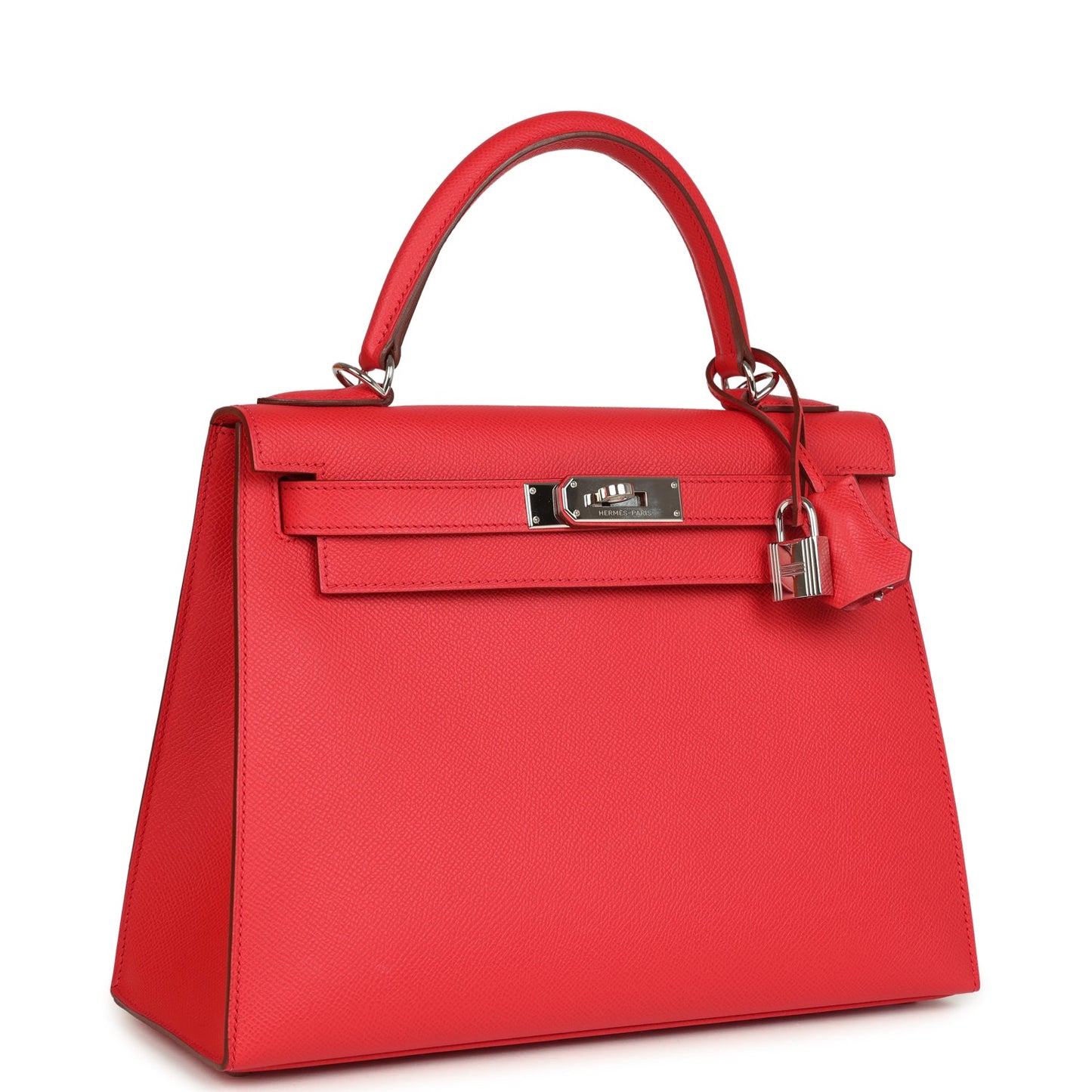Hermes Kelly Sellier 28 Bougainvillea Epsom Palladium Hardware