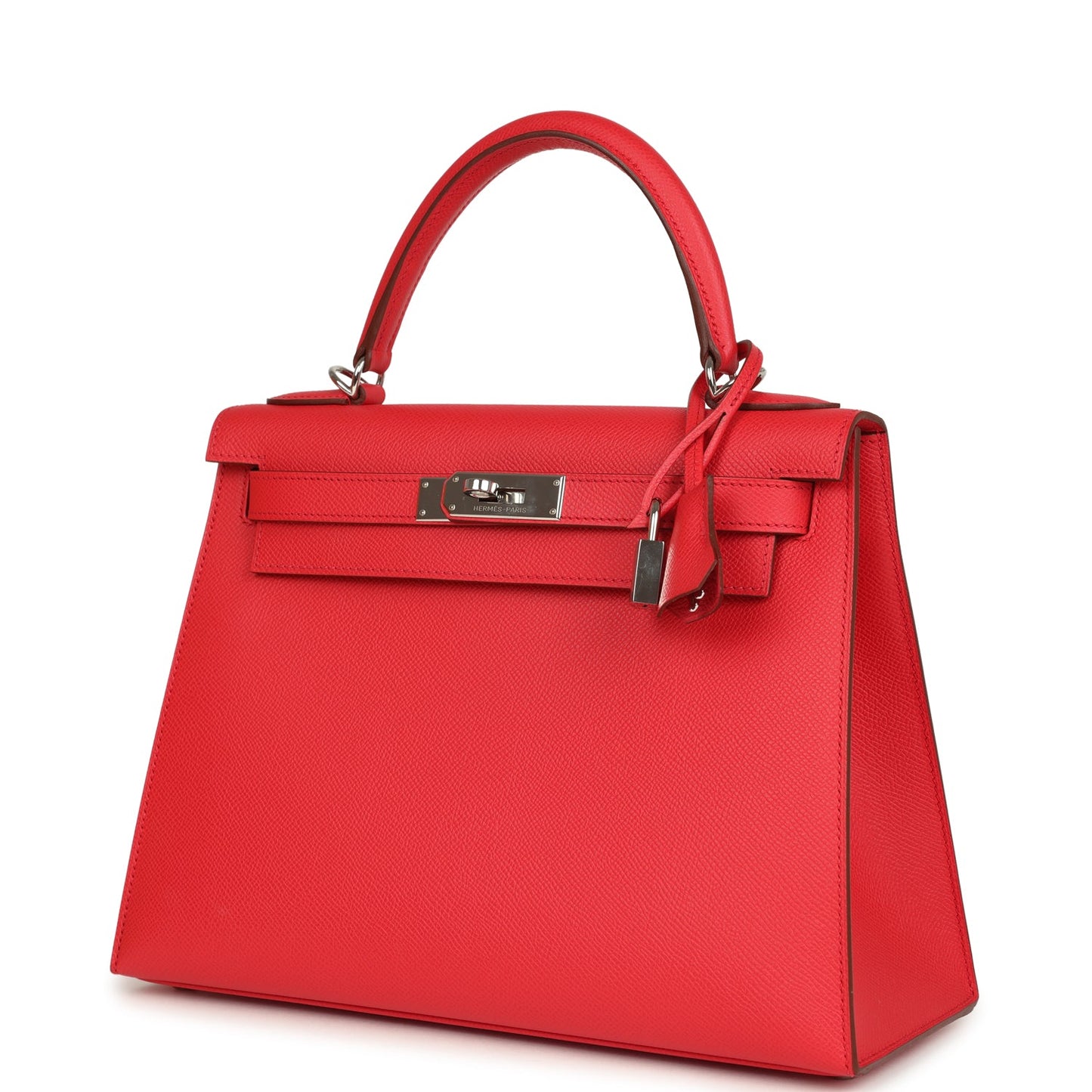 Hermes Kelly Sellier 28 Bougainvillea Epsom Palladium Hardware
