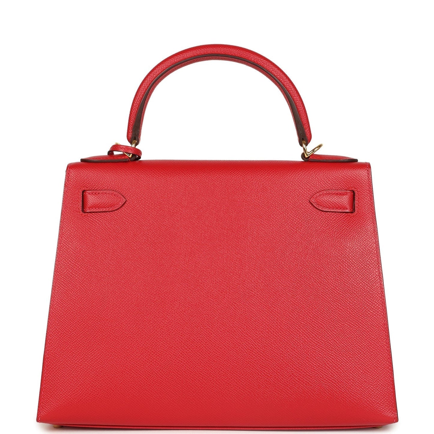 Hermes Kelly Sellier 28 Rouge Casaque Epsom Gold Hardware