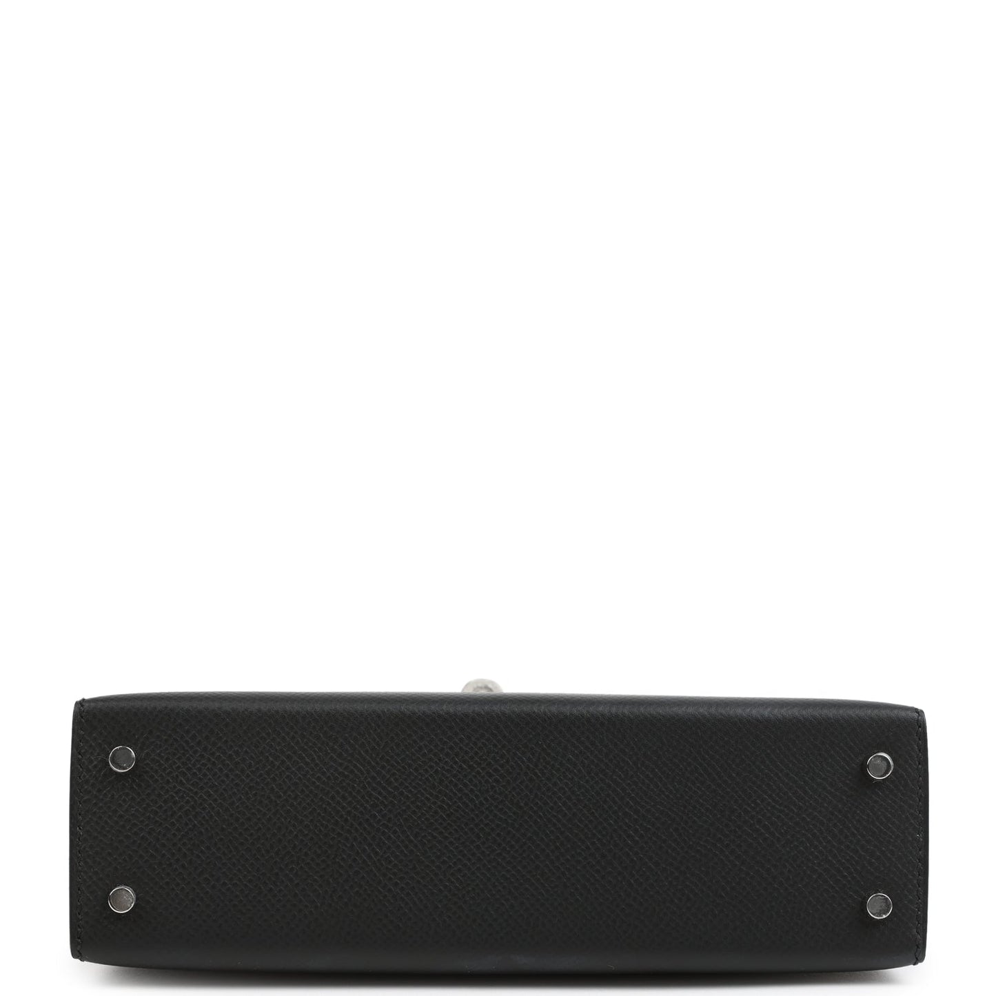 Hermes Kelly Sellier 20 Black Epsom Palladium Hardware