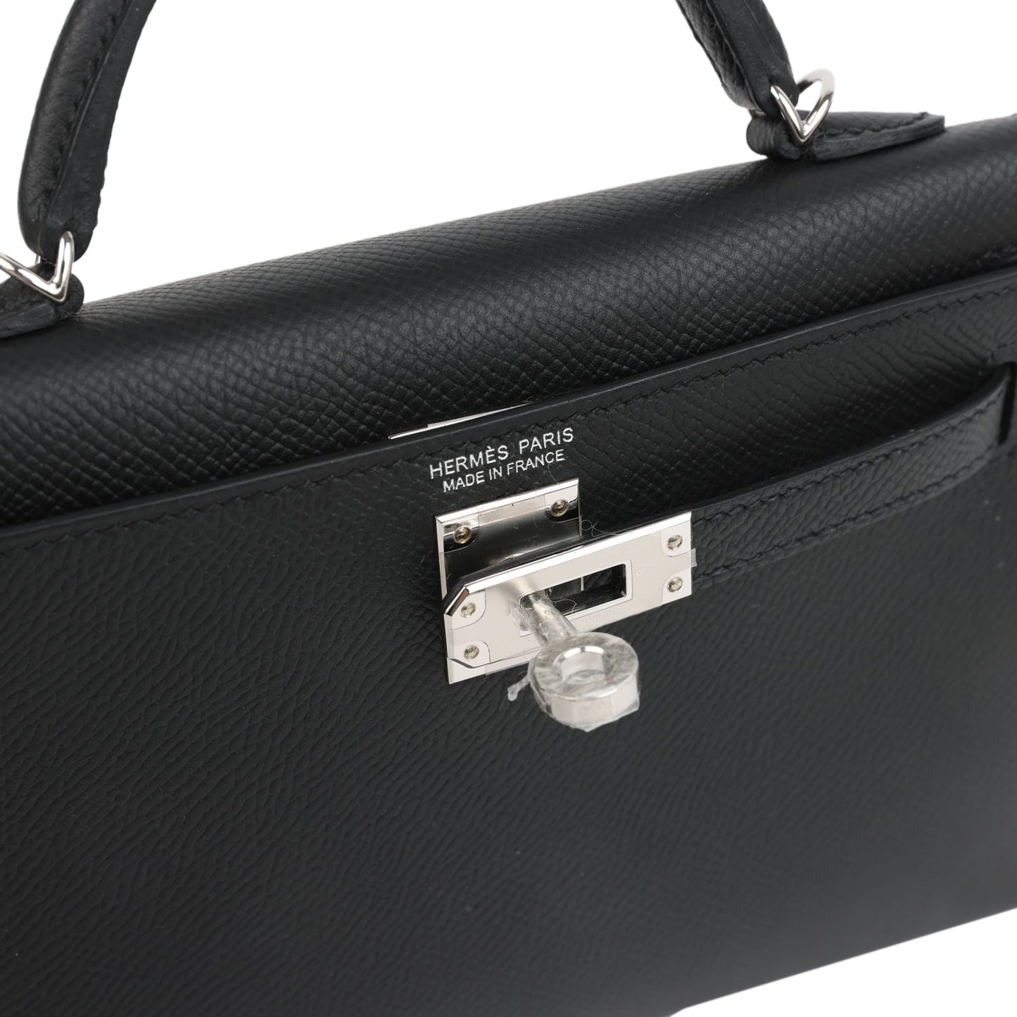Hermes Kelly Sellier 20 Black Epsom Palladium Hardware