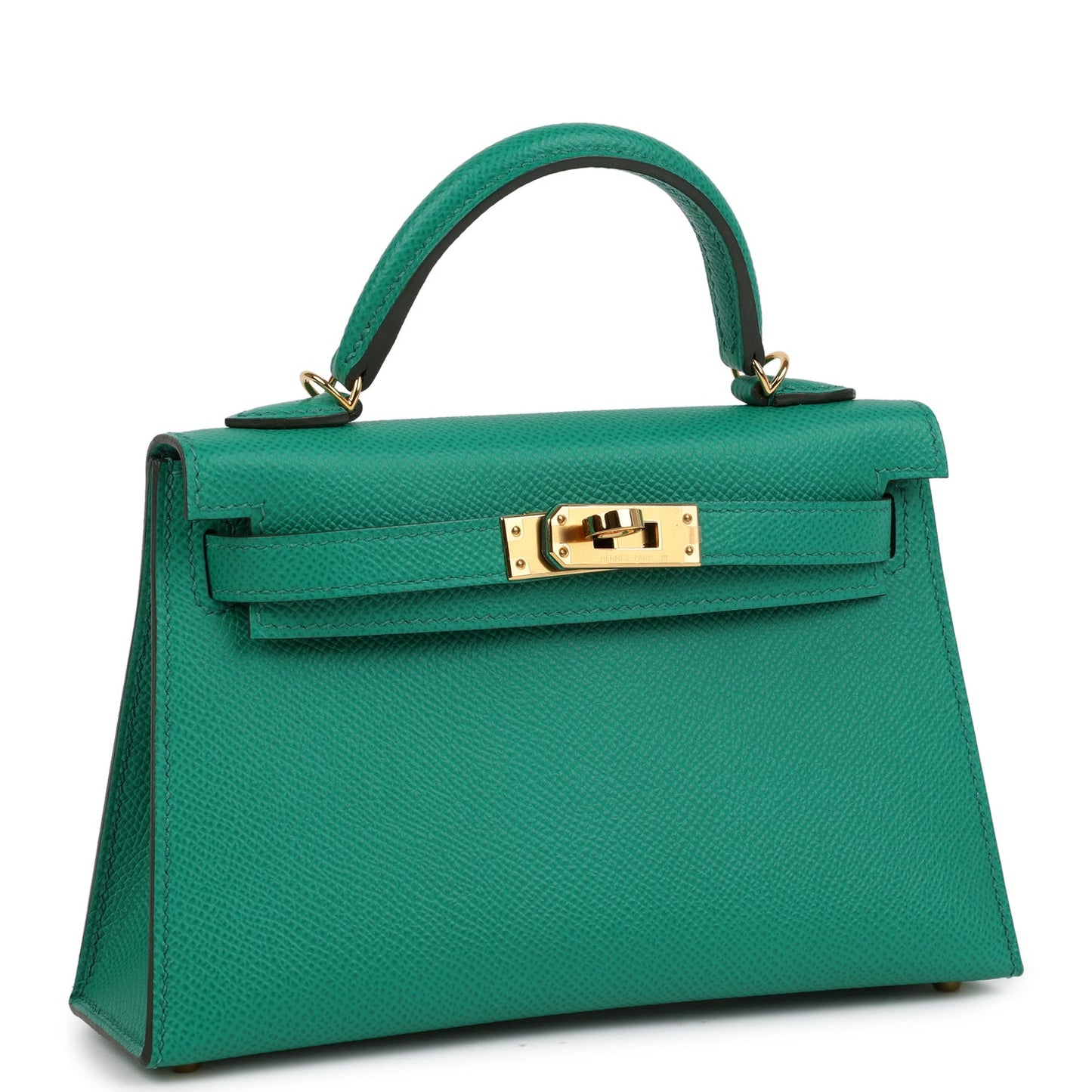 Hermes Kelly Sellier 20 Vert Jade Epsom Gold Hardware