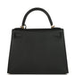Hermes Kelly Sellier 28 Black Epsom Gold Hardware