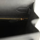 Hermes Kelly Sellier 28 Black Epsom Gold Hardware