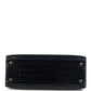 Hermes Kelly Sellier 25 Bleu Baltique Shiny Alligator Gold Hardware
