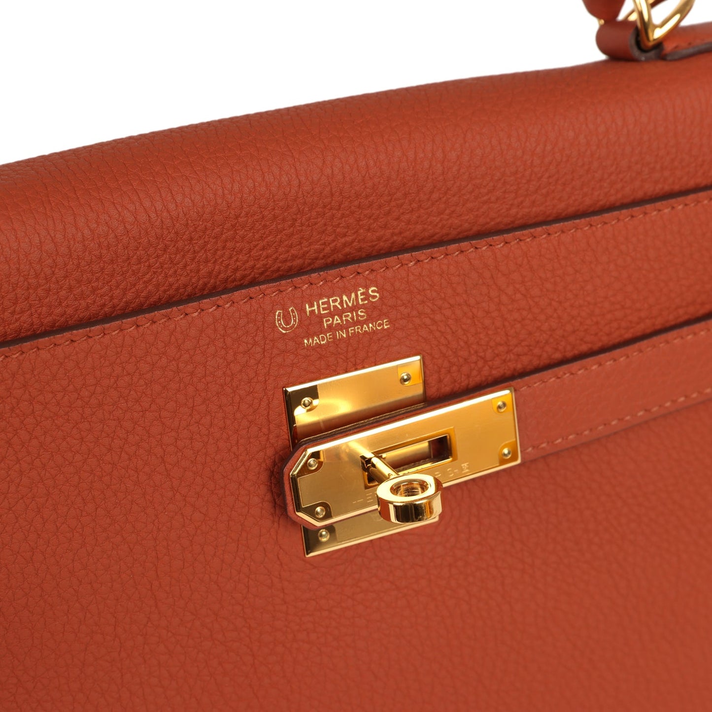 Hermes Special Order (HSS) Kelly Retourne 32 Cuivre Verso Togo Gold Hardware