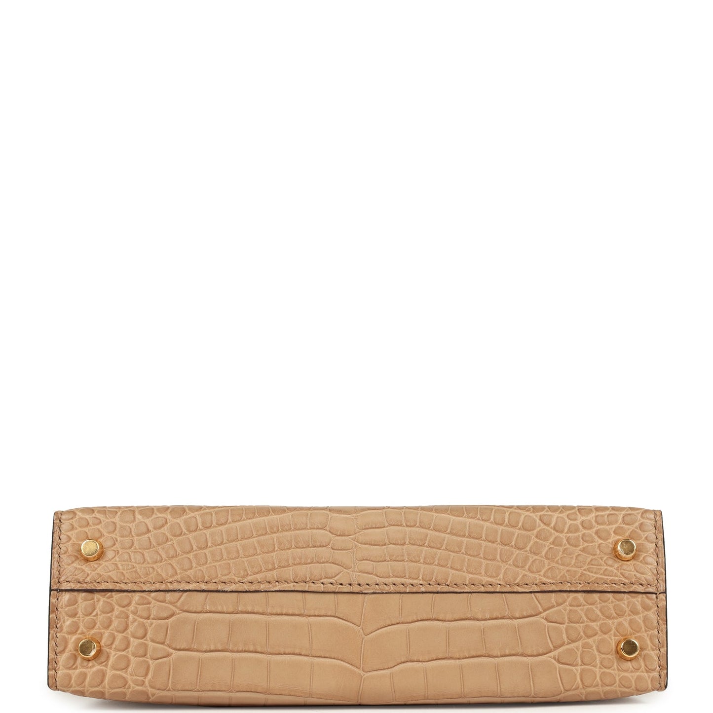Hermes Kelly Sellier 20 Chai Matte Alligator Gold Hardware