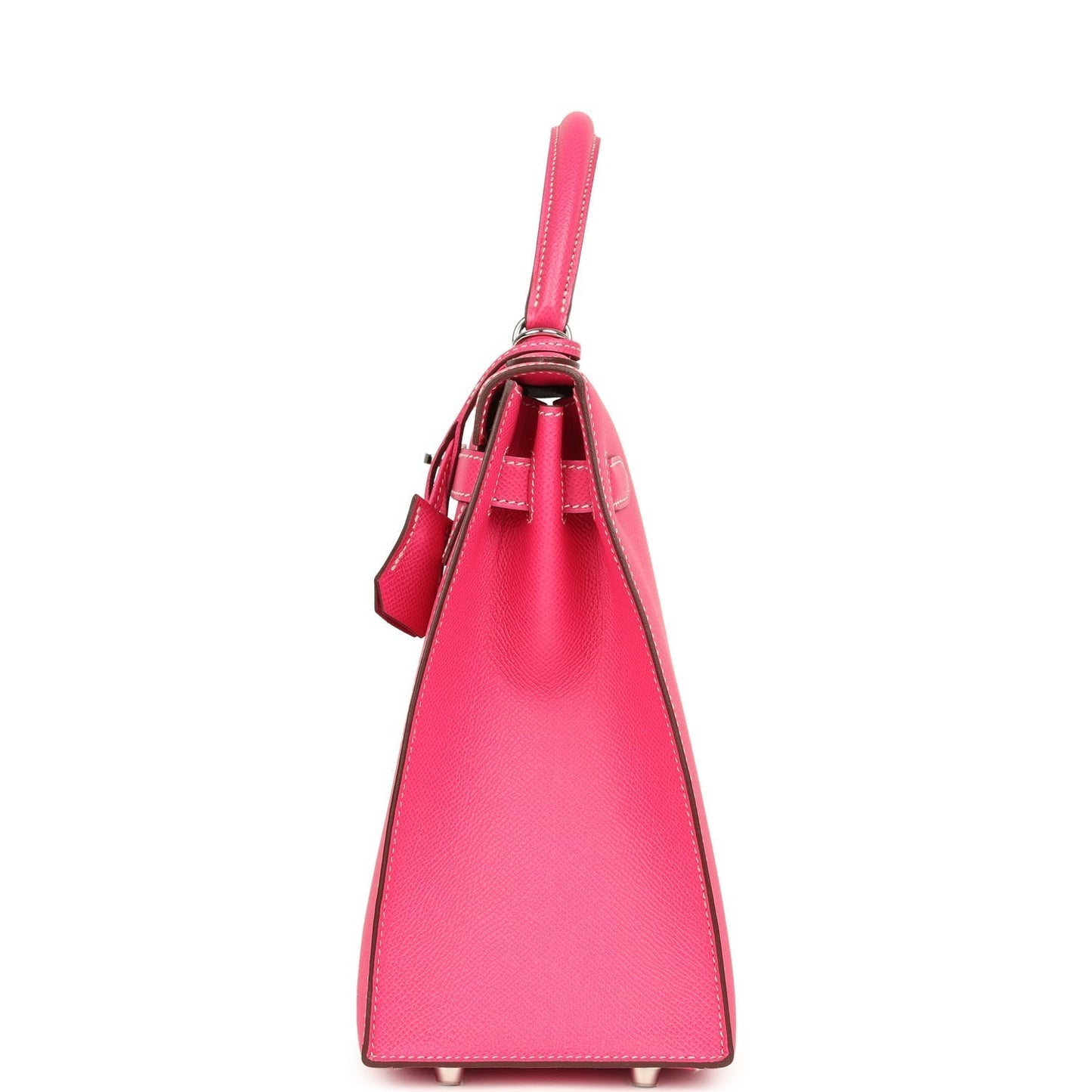 Hermes Candy Kelly Sellier 32 Rose Tyrien Epsom Palladium Hardware