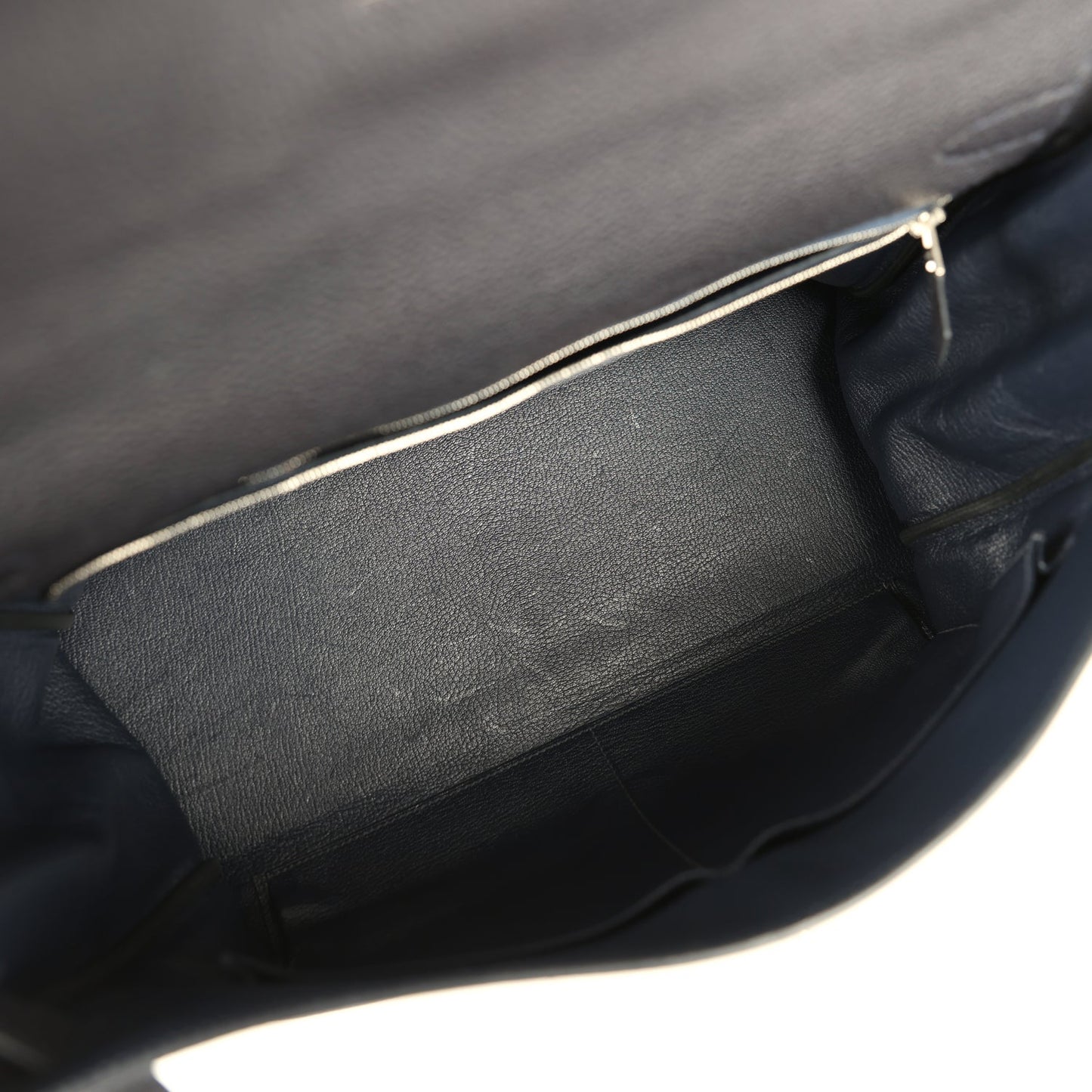 Hermes Kelly Retourne 40 Bleu Indigo Togo Palladium Hardware