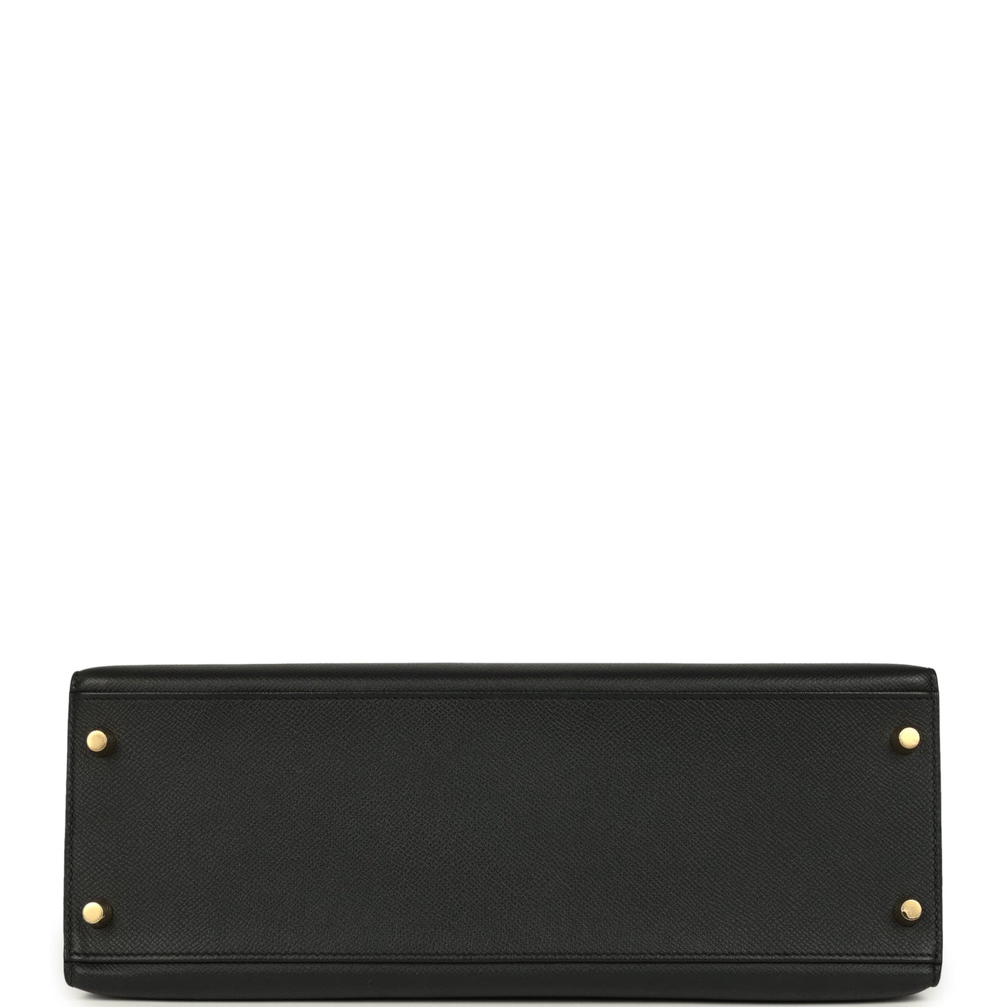 Hermes Kelly Sellier 32 Black Epsom Gold Hardware