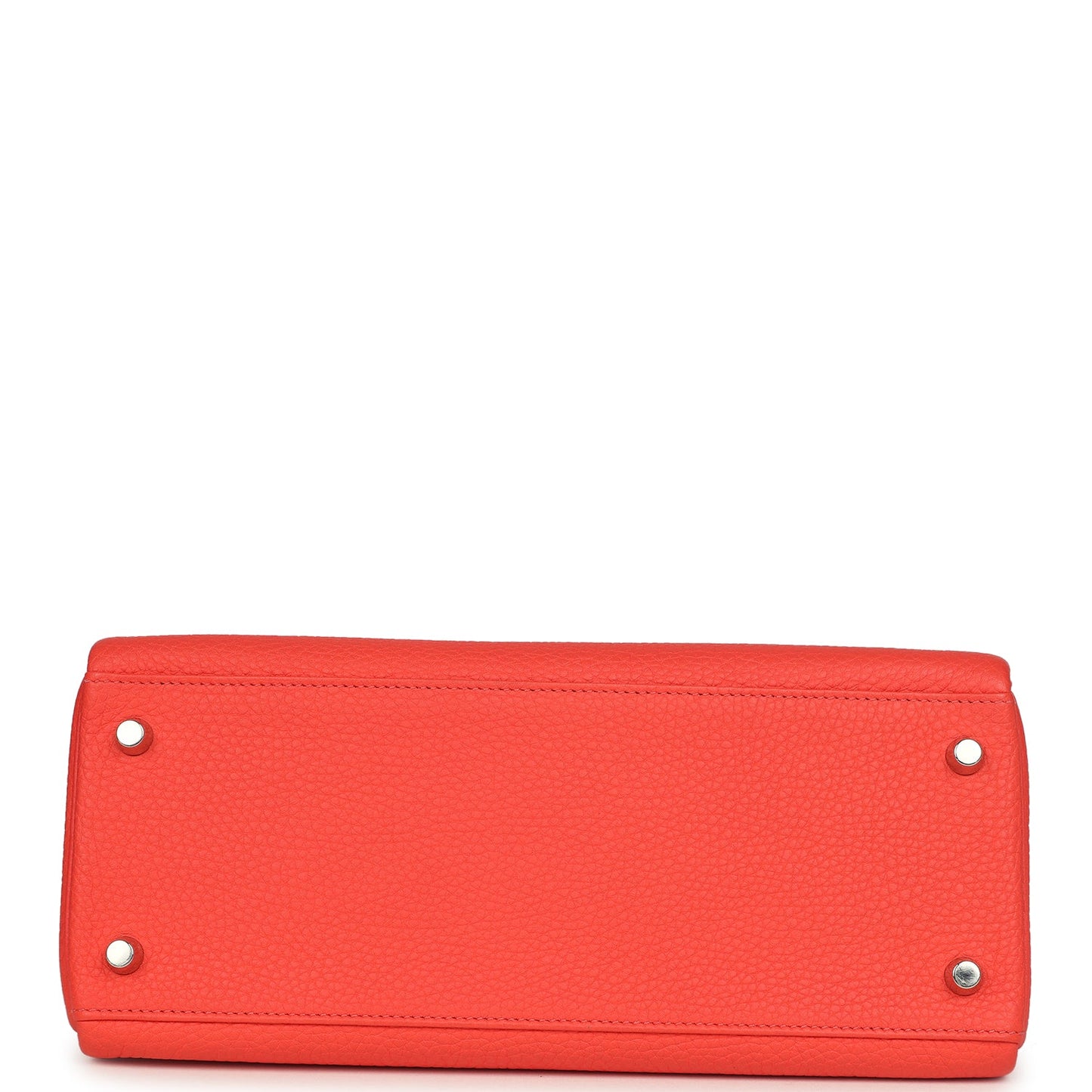 Hermes Kelly Retourne 28 Rose Texas Clemence Palladium Hardware