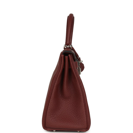 Hermes Kelly Retourne 28 Rouge H Togo Palladium Hardware