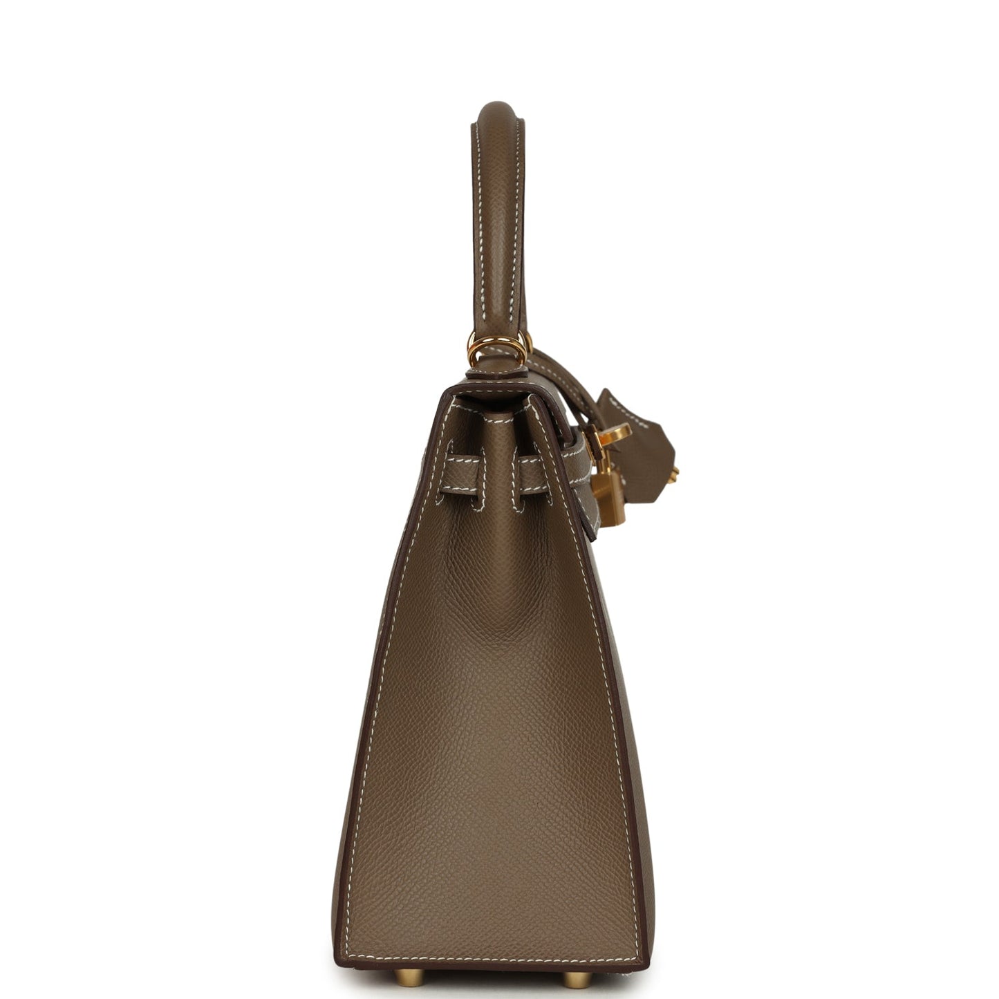 Hermes Kelly Sellier 25 Etoupe Epsom Gold Hardware