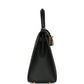 Pre-owned Hermes Kelly Sellier 28 Black Epsom Gold Hardware
