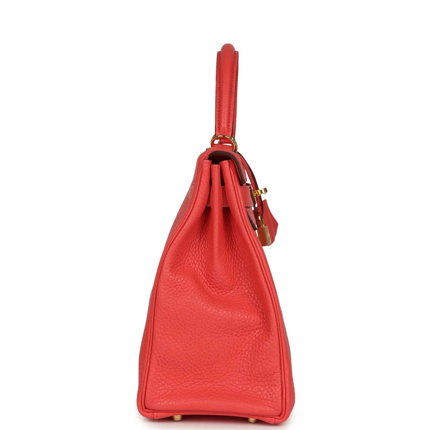 Hermes Kelly Retourne 32 Rose Jaipur Clemence Gold Hardware