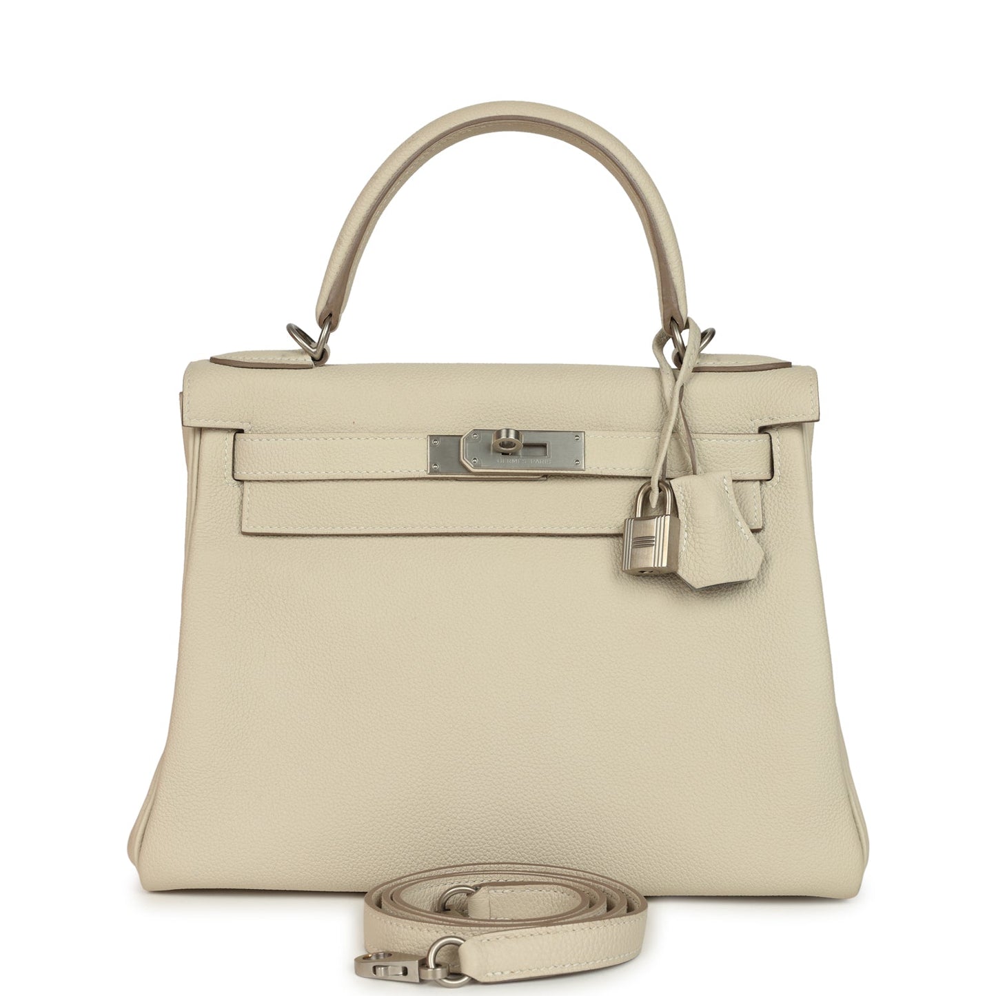 Hermes Special Order (HSS) Kelly Retourne 28 Beton Verso Togo Brushed Palladium Hardware