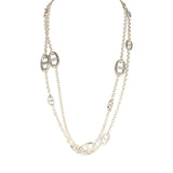 Hermes Farandole Rope Necklace 120 cm Sterling Silver Hardware
