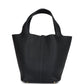 Hermes Picotin Lock 22 Black Clemence Gold Hardware