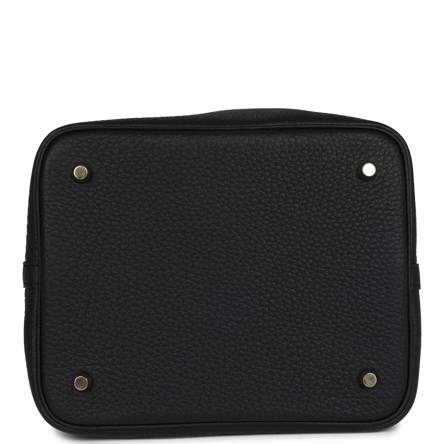 Hermes Picotin Lock 22 Black Clemence Gold Hardware