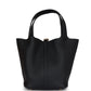 Hermes Picotin Lock 22 Black Clemence Gold Hardware