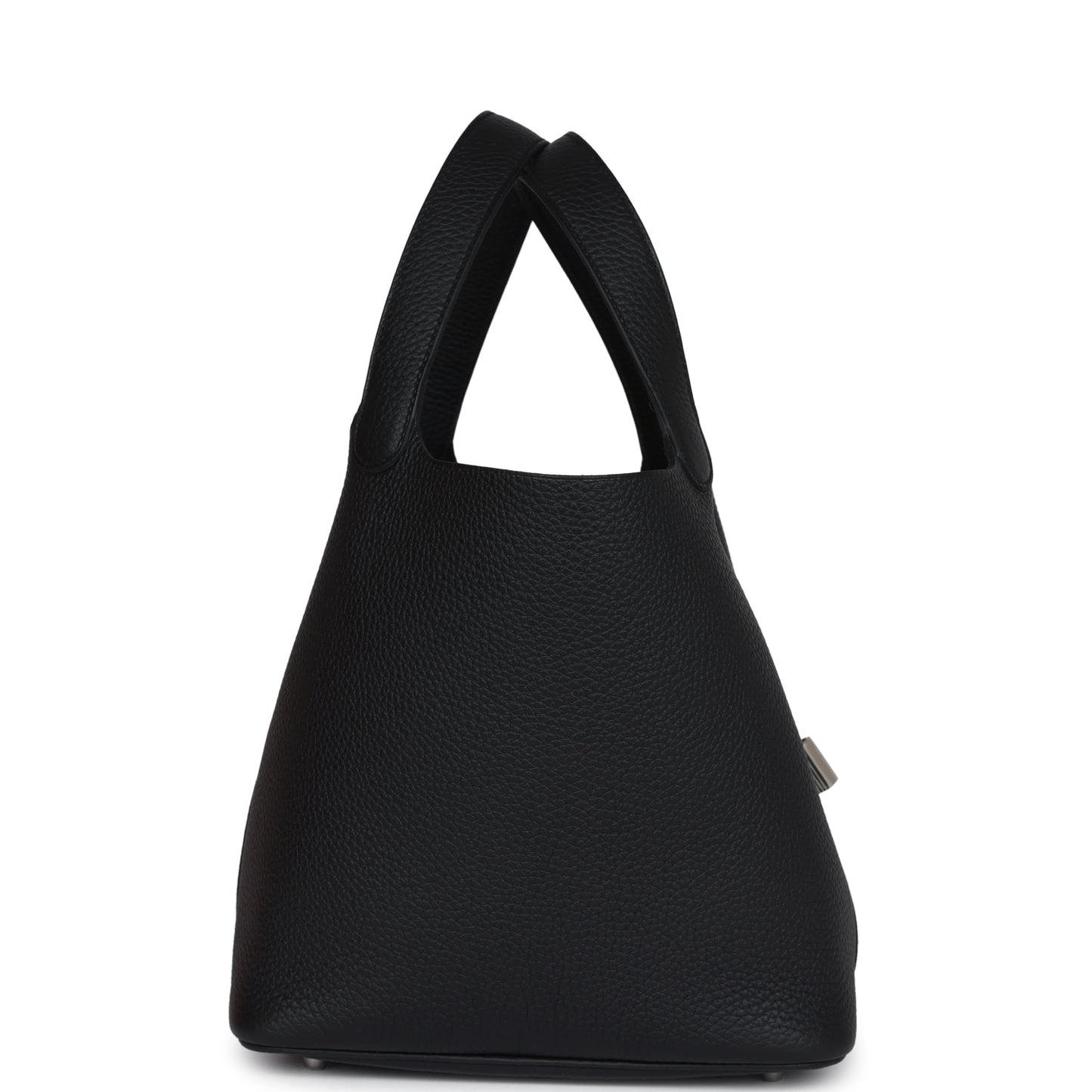 Hermes Picotin Lock 22 Black Clemence Palladium Hardware