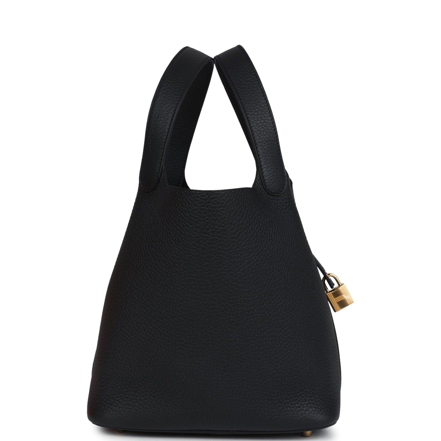 Hermes Picotin Lock 22 Black Clemence Gold Hardware