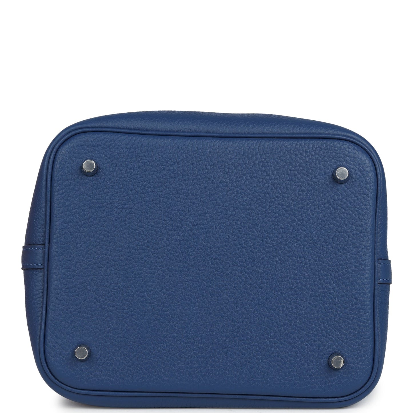 Hermes Picotin Lock 22 Bleu Tie Clemence Palladium Hardware