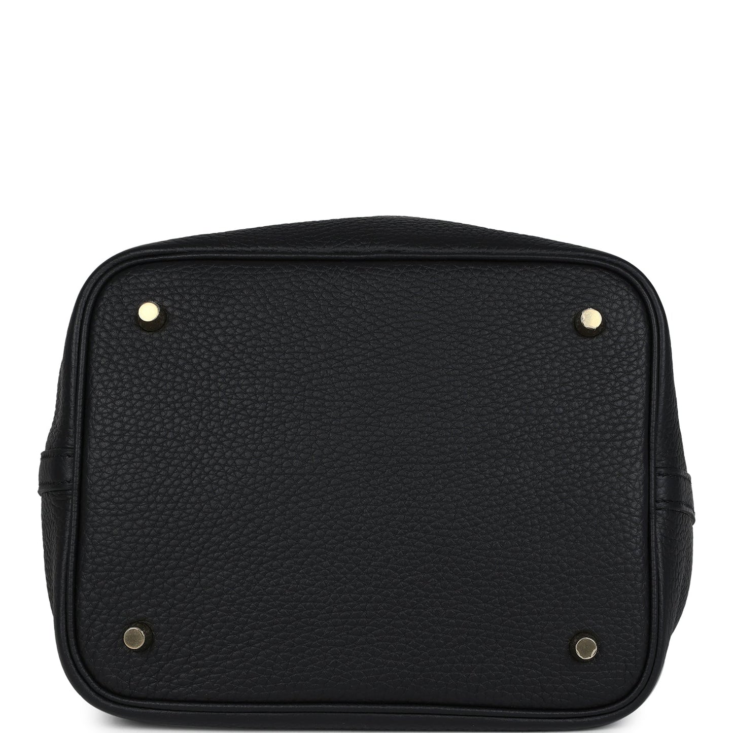 Hermes Picotin Lock 22 Black Clemence Gold Hardware