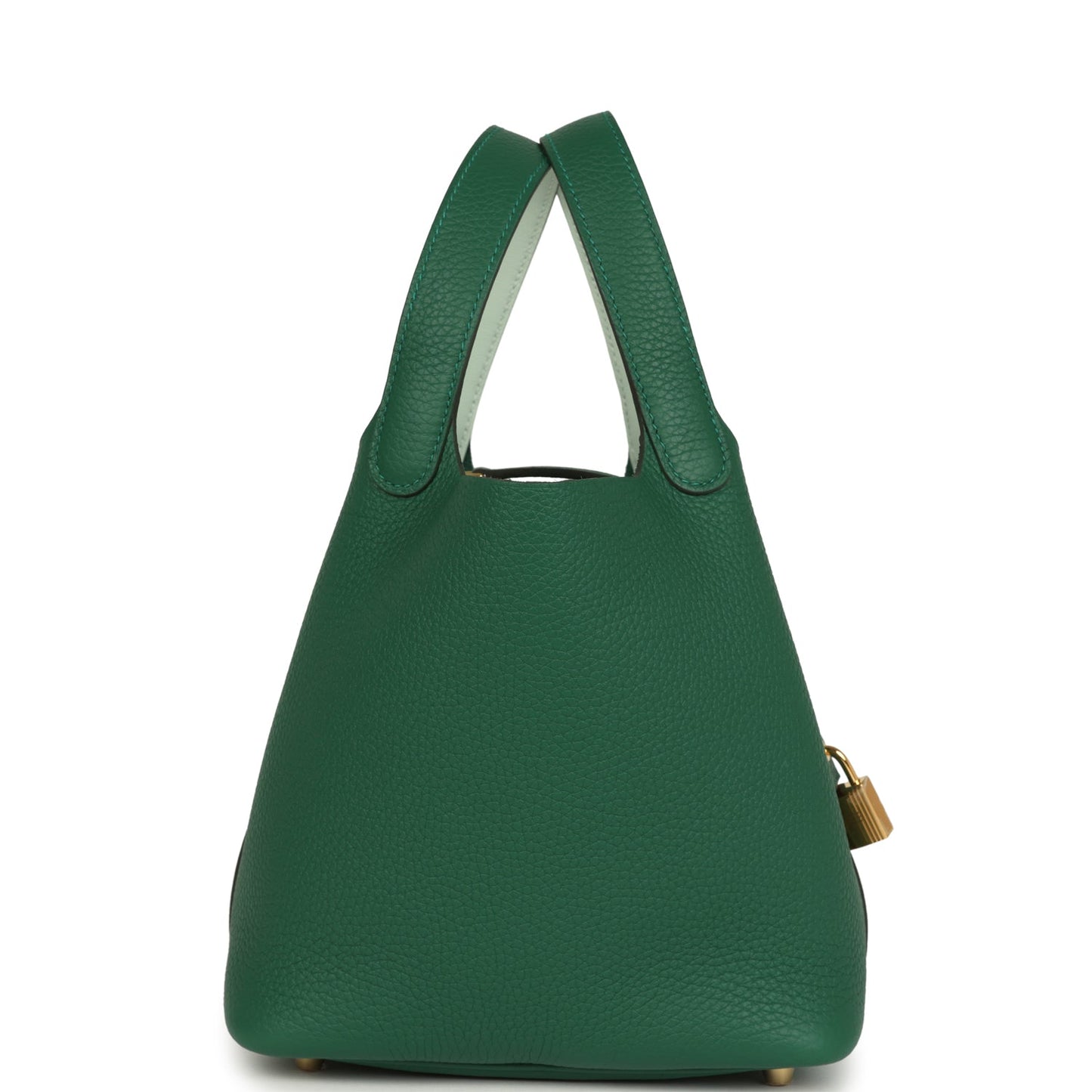 Hermes Picotin Lock 18 Eclat Vert Moyen Clemence and Vert Peppermint Swift Gold Hardware